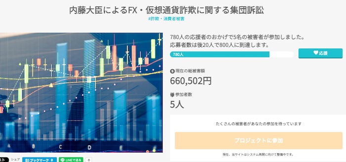 内藤祐也の集団訴訟準備ページ