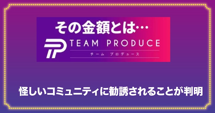 TEAM NEW PRODUCEについて